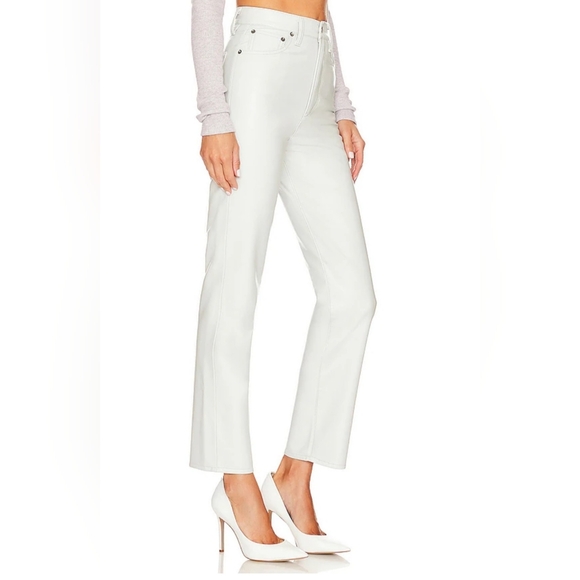 AGOLDE Recycled Leather 90's Pinch Waist in Wisp | 25 - Picture 3 of 13